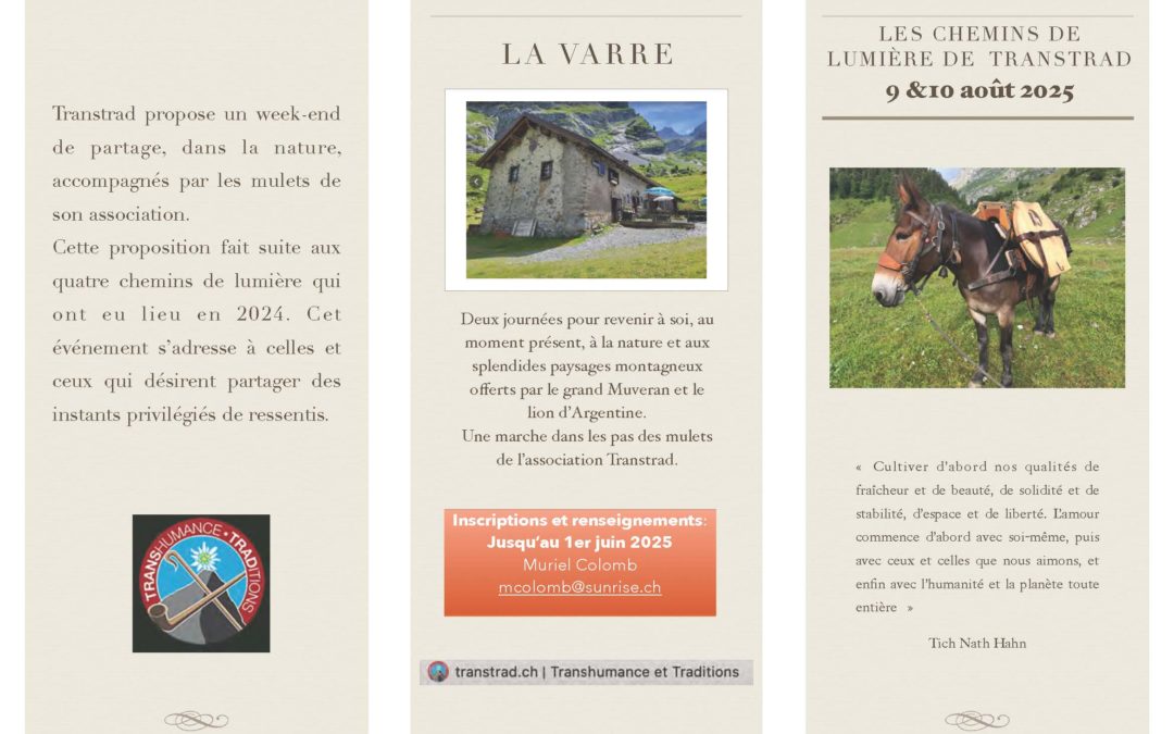 Chemins de lumière – 9 & 10 août 2025